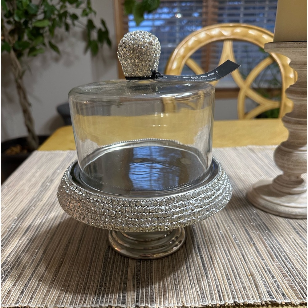 New Tahari crystal cheese dome
